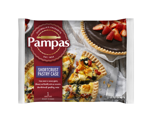 Pampas Shortcrust Pastry Case Frozen 220 g Pampas Shortcrust Pastry Case Frozen 220 g