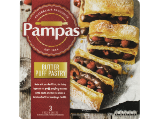 Pampas Butter Puff Pastry Frozen 550 g