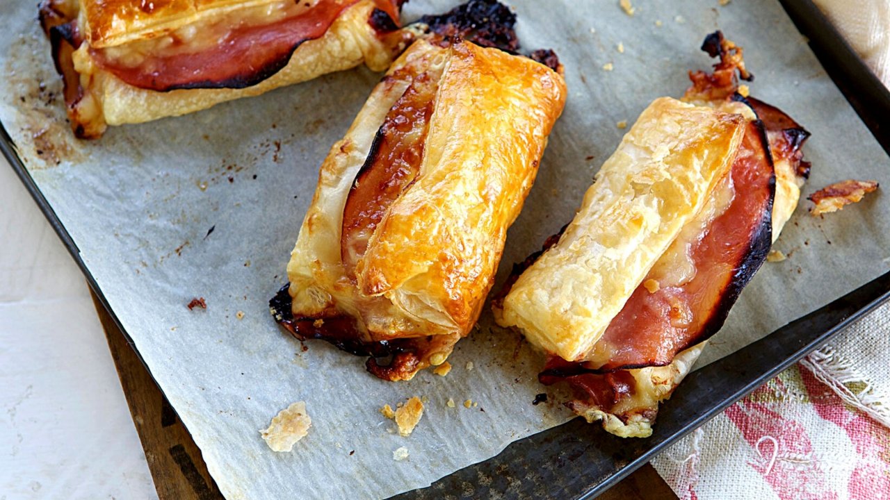Baked Ham and Cheese Turnovers