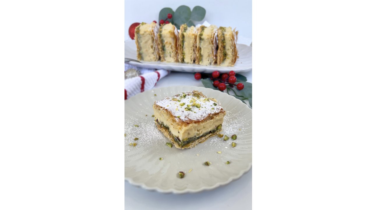 Vanilla Baklava Slice