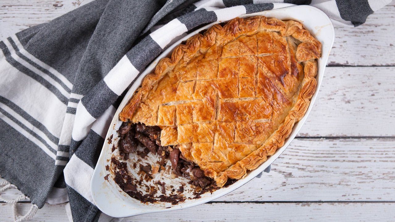 mushroom leek pie