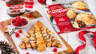 pampas and nutella pastry tree